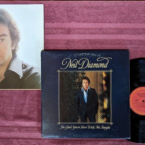 Vintage Vinyl LP - Neil Diamond - I’m Glad You’re Here With Me Tonight c 1977 - Picture 6 of 10